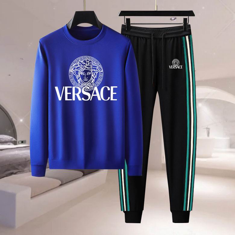 Wholesale Cheap V ersace Long Sleeve men Tracksuits for Sale