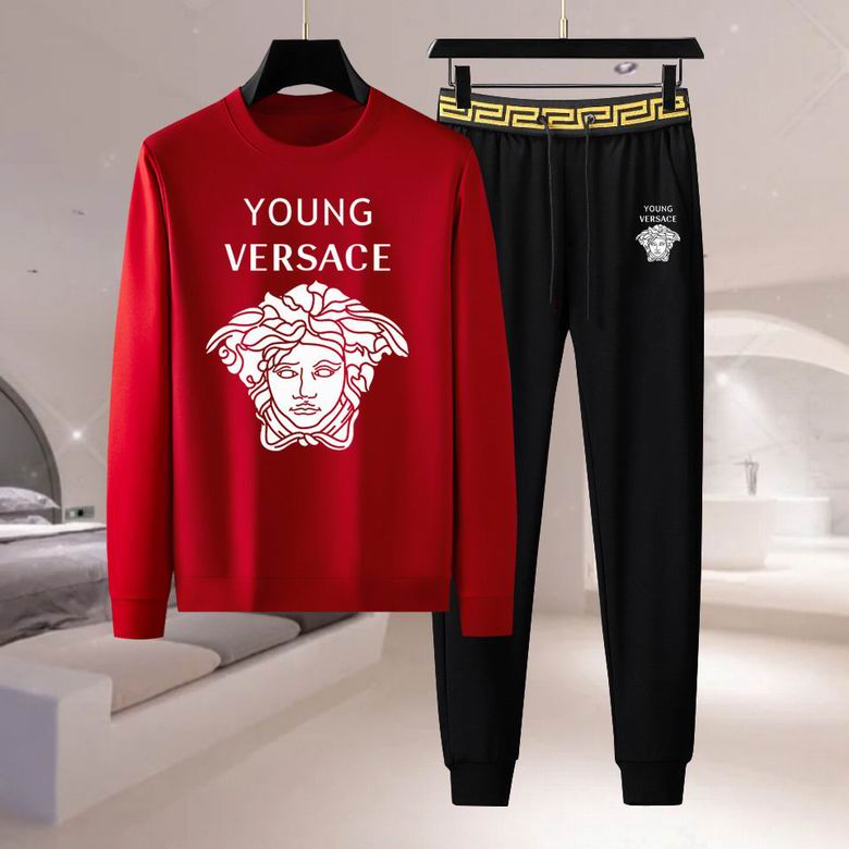 Wholesale Cheap V ersace Long Sleeve men Tracksuits for Sale