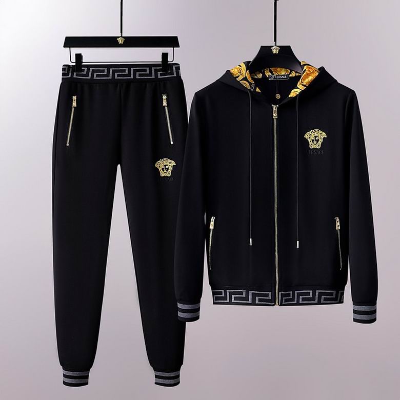 Wholesale Cheap V ersace Long Sleeve men Tracksuits for Sale