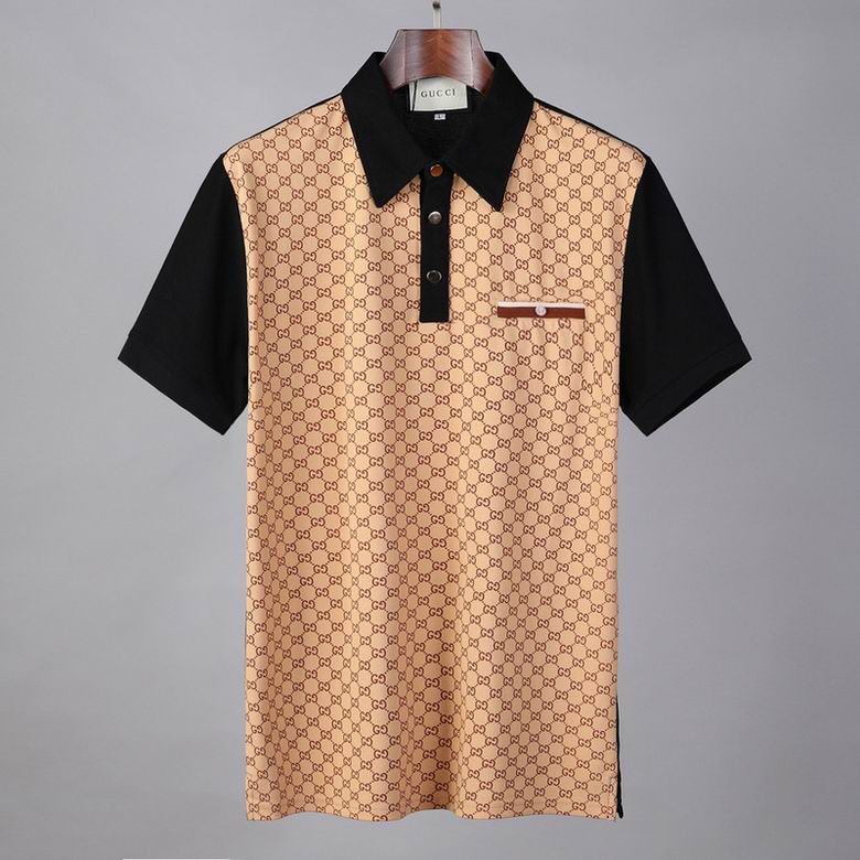 Wholesale Cheap G.ucci Short Sleeve Lapel T Shirts for Sale