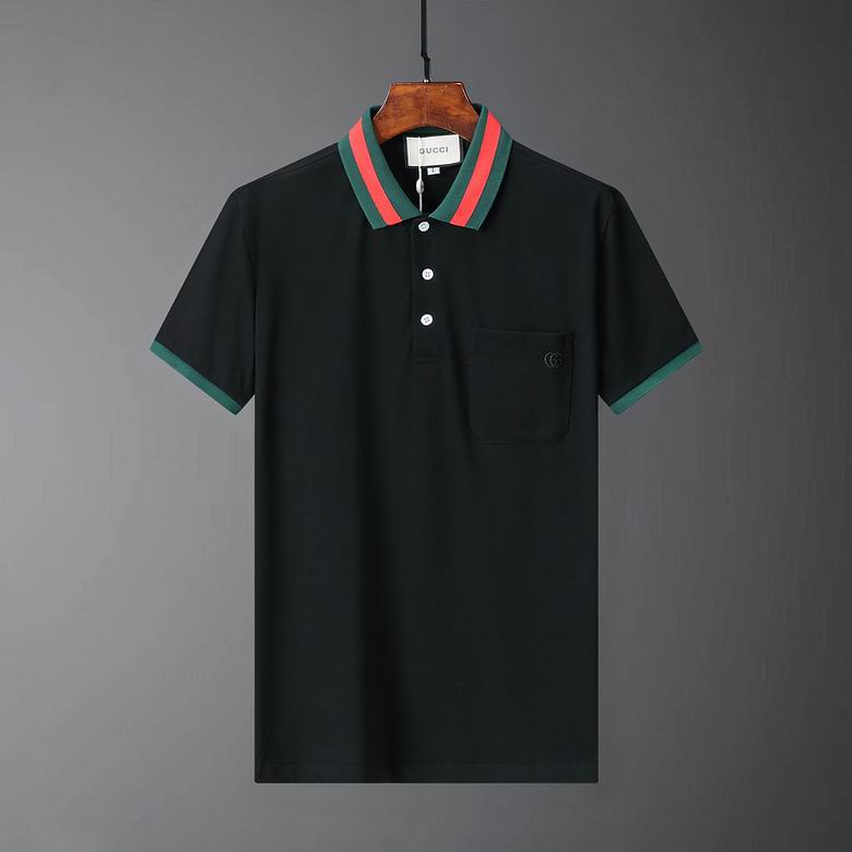 Wholesale Cheap G.ucci Short Sleeve Lapel T Shirts for Sale