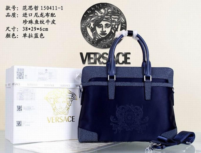 Wholesale Replica Versace Briefcases bags-008