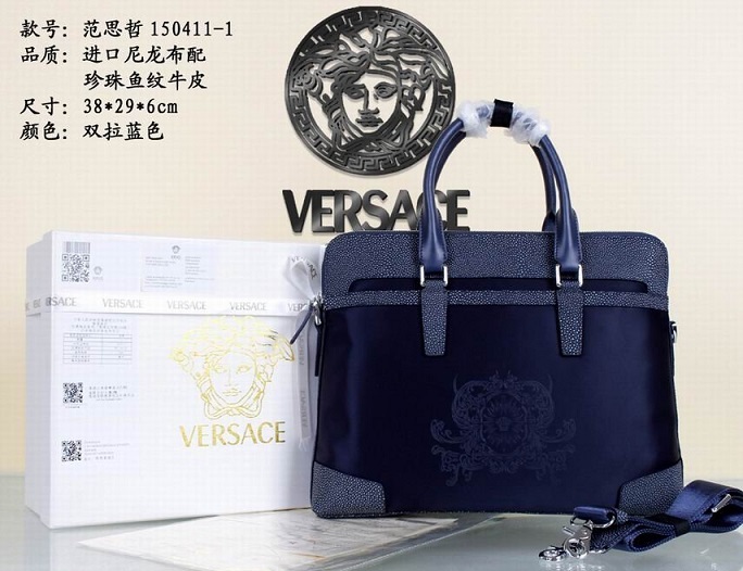 Wholesale Replica Versace Briefcases bags-009