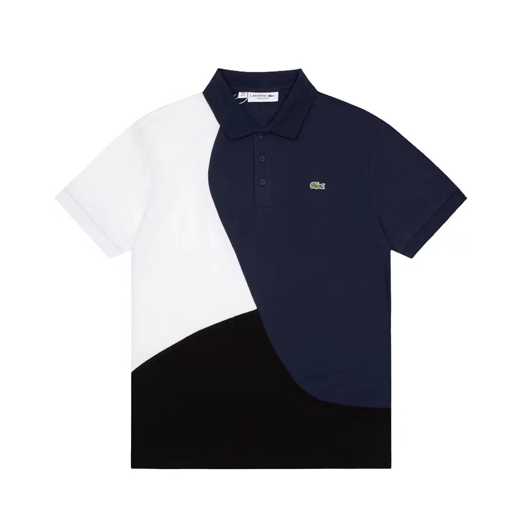 Wholesale Cheap Lacoste Short Sleeve Lapel T Shirts for Sale