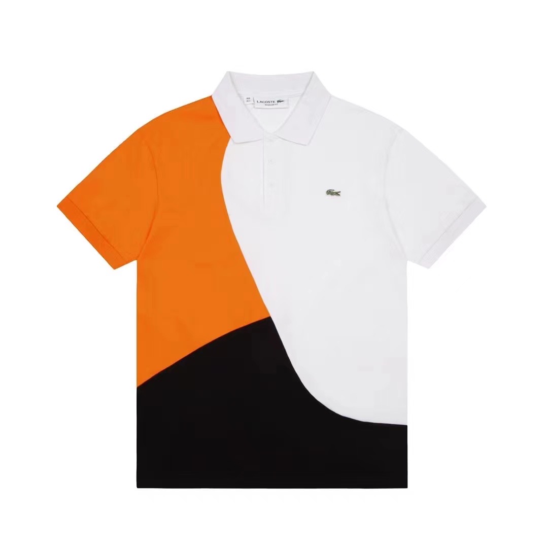 Wholesale Cheap Lacoste Short Sleeve Lapel T Shirts for Sale