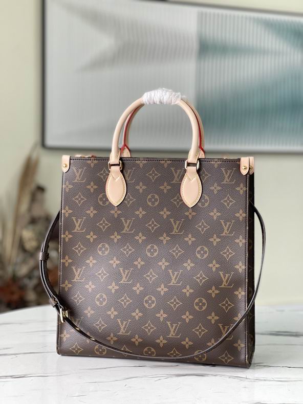 Wholesale Cheap Louis Vuitton Sac Plat Monogram Canvas Shoulder Tote Bags for Sale