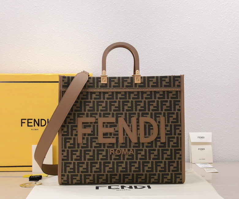 Wholesale Cheap AAA F.endi Designer Sunshine Tote Replica Bags for Sale