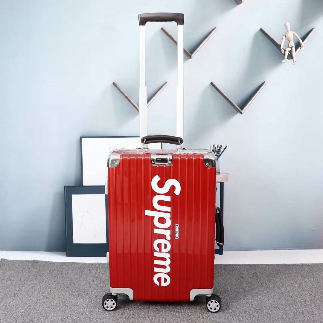 Supreme X Rimowa Designer Luggage for Sale